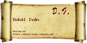 Dobál Iván névjegykártya