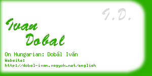 ivan dobal business card